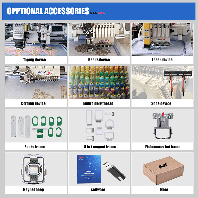 Computerized Single Head Industrial Mini Home Use Embroidery Machine