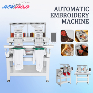 Factory Price High Speed 2 Head and 9/12/15 Needles Computer Embroidery and Sewing Machine