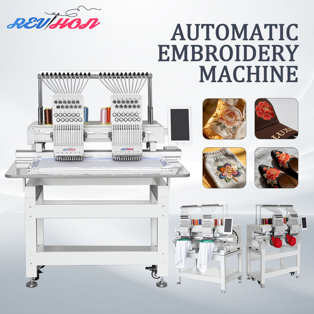 Double-head Computer Embroidery Machine - User-Friendly Digital Embroidery Machine with Touch Screen 