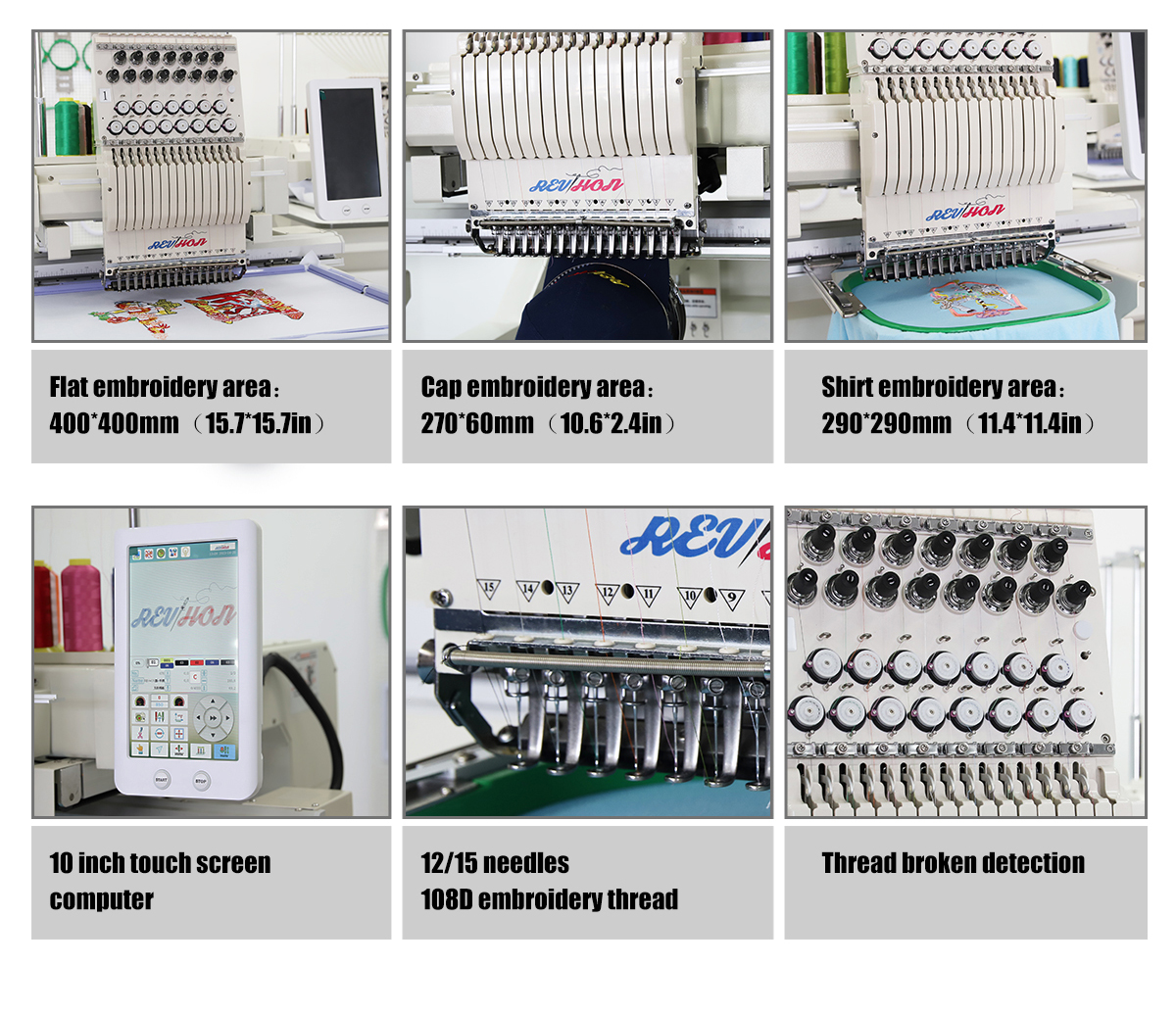 High Precision Intelligent Multifunctional Convenient 3 Heads Automated Embroidery Machine