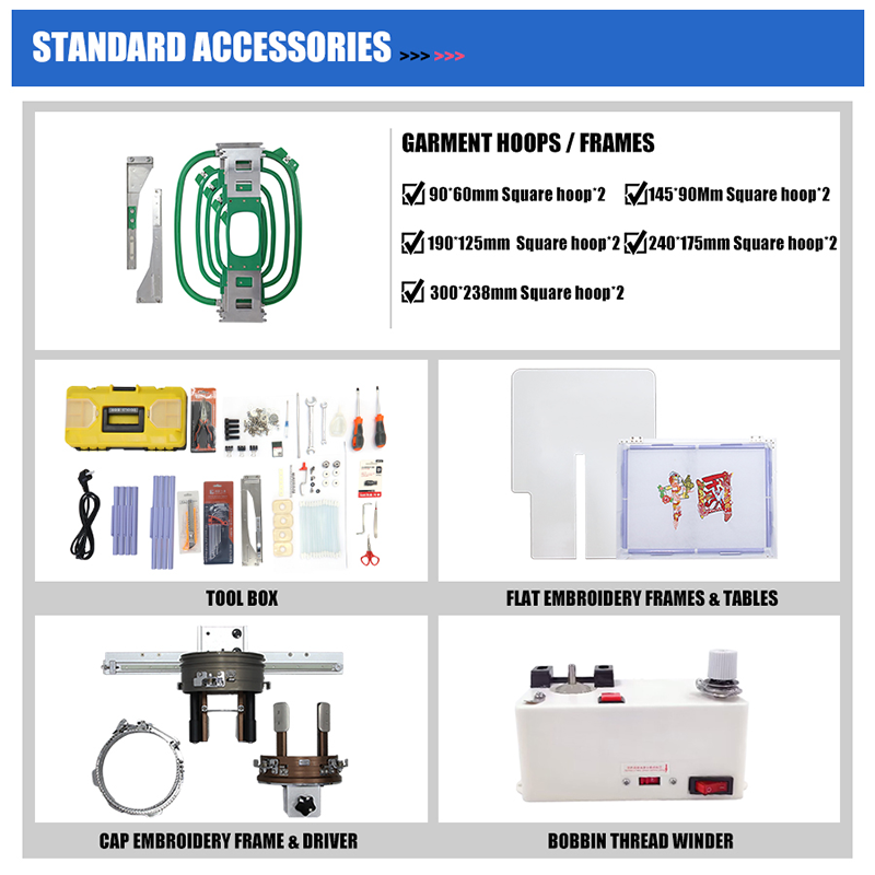 Computerized Single Head Industrial Mini Home Use Embroidery Machine