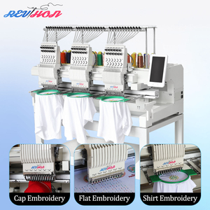 3 HEAD Embroidery Machine para sa Cloth Chinese Factory Mataas na Kalidad 9/12/15 Needles Professional Automatic Computer